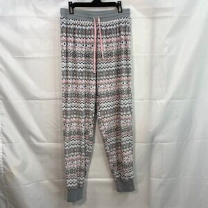 Cuddl Duds women's soft pull on fleece jogger pajama bottoms lounge pants small